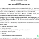 turun level bagi tenaga kesehatan